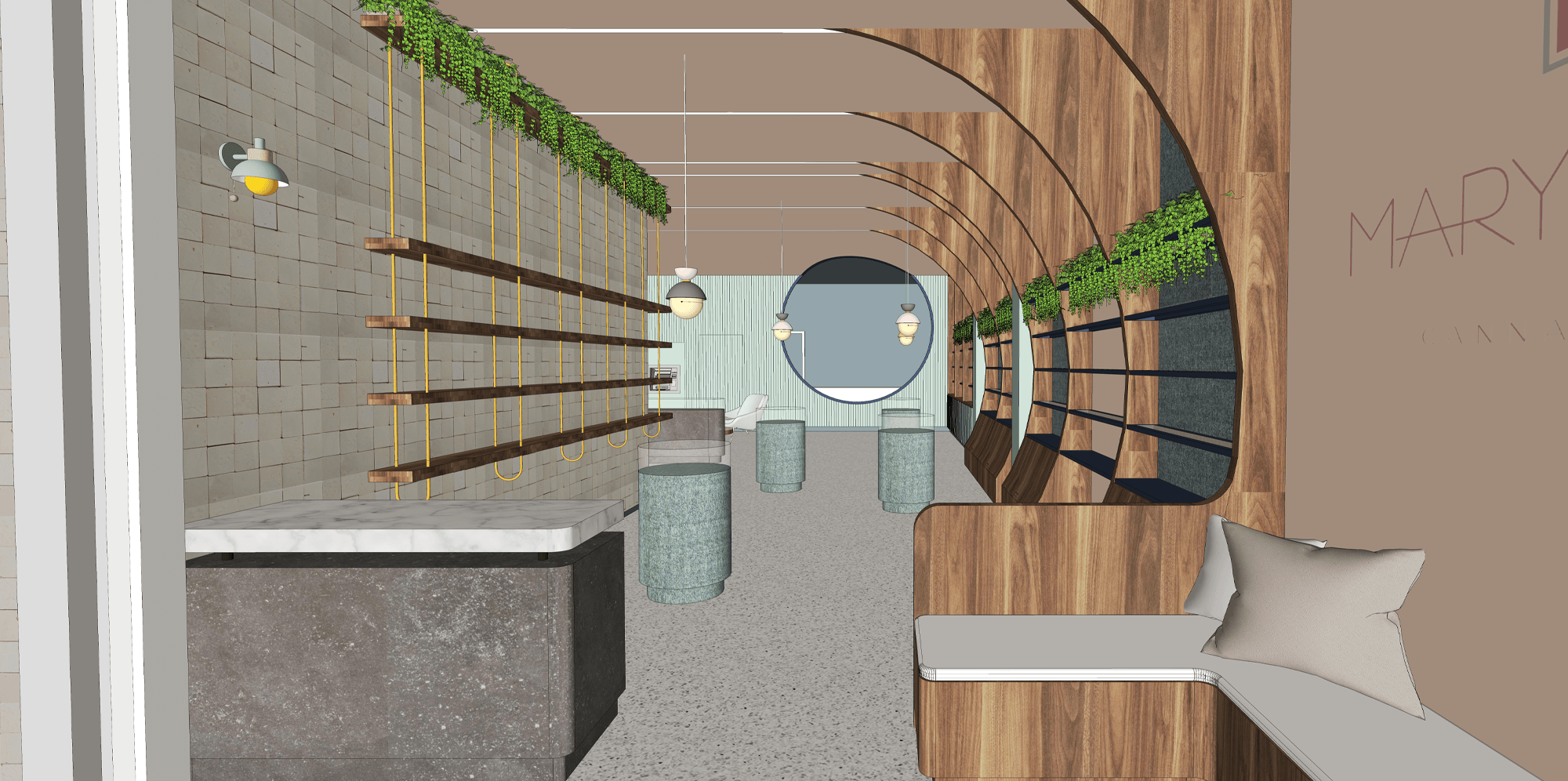 bernal heights interior rendering