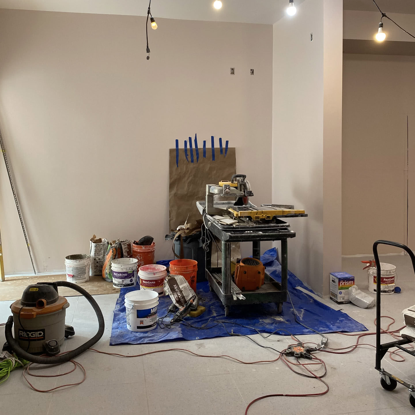 toolsetup work station fresh paint